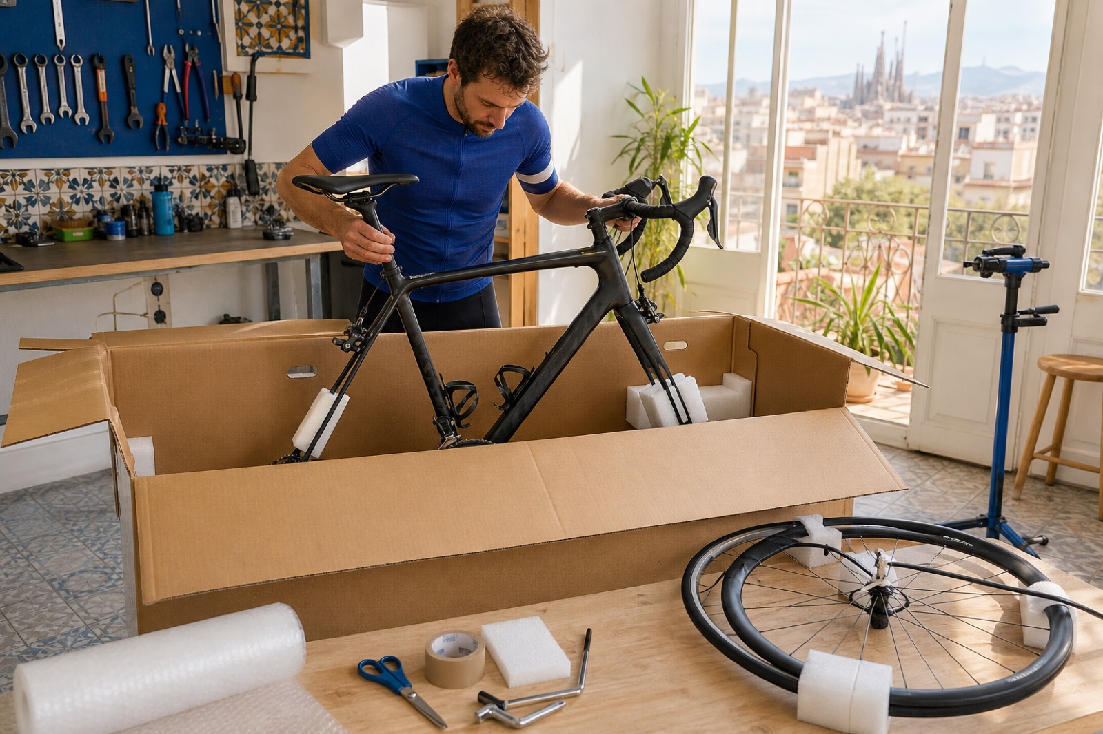 Bike box in Barcelona: pick up before your flight