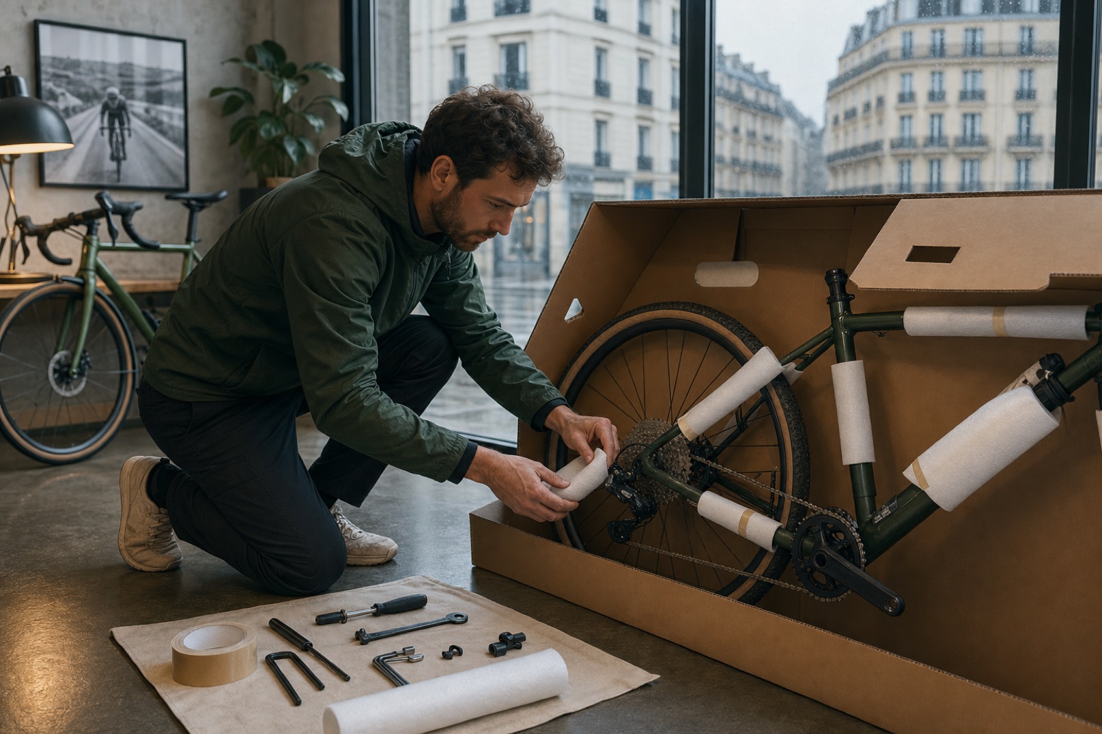 Bike box in Paris: pick up before your flight